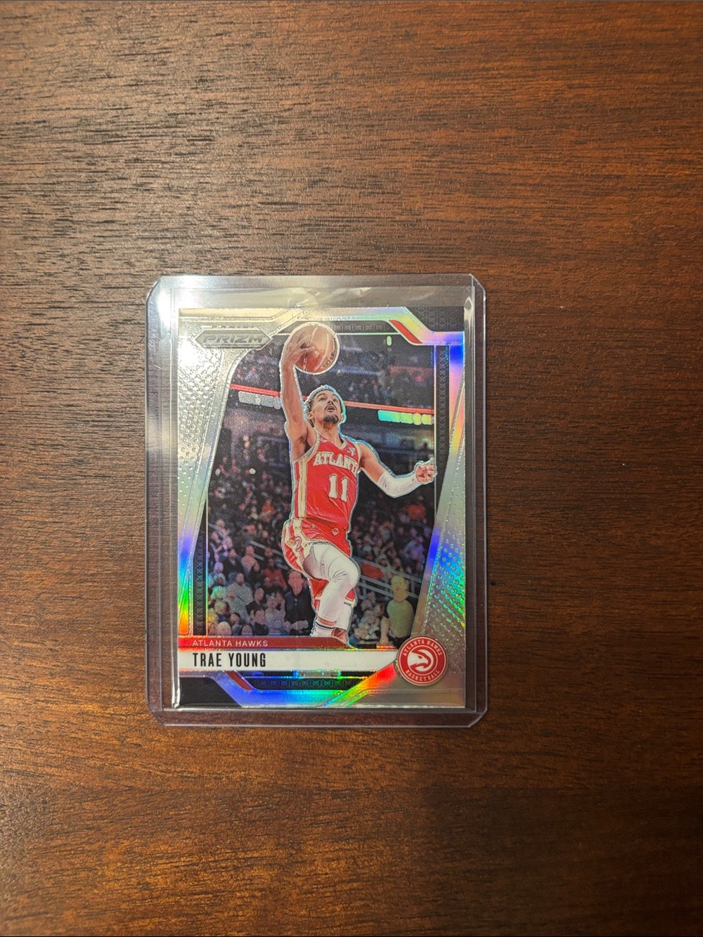 Trae Young 2024 Silver Prizm Card #84